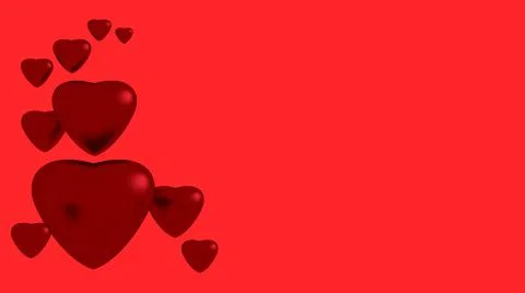 Red hearts 스톡 일러스트