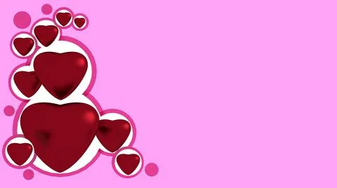 Red hearts Stock Illustration