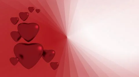 Red hearts Stock Illustration