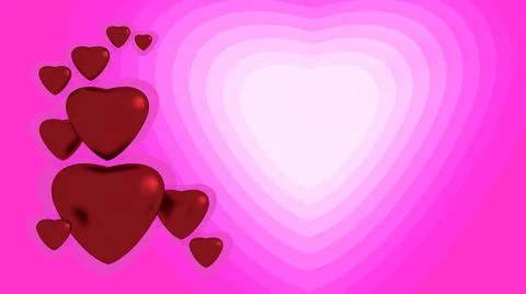 Red hearts Stock Illustration