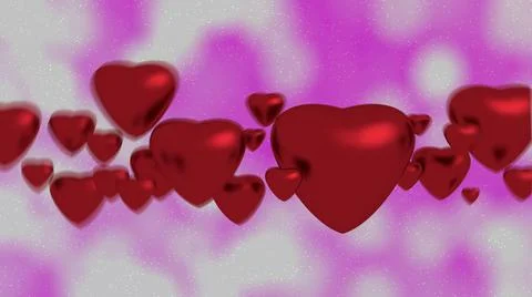 Red hearts 스톡 일러스트