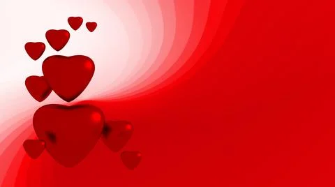 Red hearts Stock Illustration