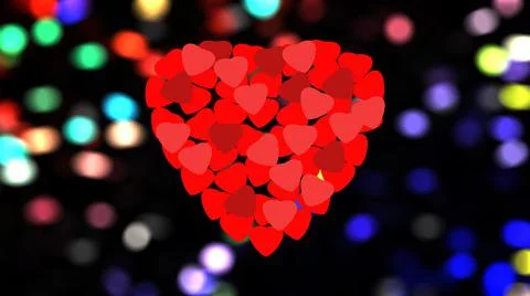 Red hearts Stock Illustration