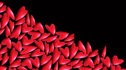 Red hearts Stock Illustration