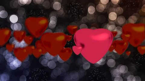 Red hearts 스톡 일러스트