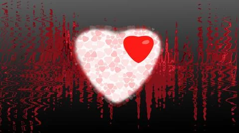 Red hearts Stock Illustration