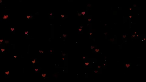 Red Hearts Love Motion Background Stock Footage 123127989