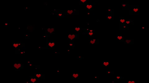 Red Hearts motion for Valentine's day background with floating heart shapes. Stock Footage 300670853