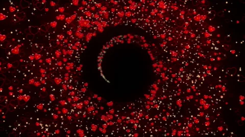 Red hearts. Overlay Stock-Footage 168276877