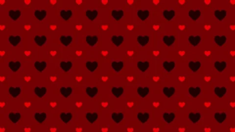 Red hearts pattern background for Valentine's day, mother's day and wedding. Stock Footage 326627517