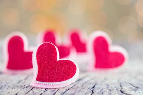 Red hearts 스톡 사진
