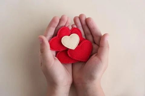 Red hearts Stock Photos