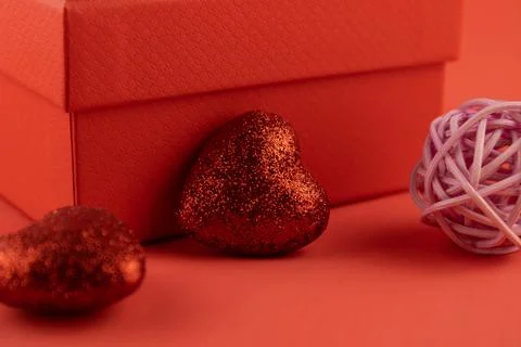 Red hearts Stock Photos