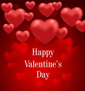 Red hearts on a red background. Stock Illustration
