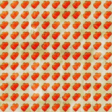 Red hearts seamless Stock Illustration