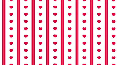 Red hearts on white background. Stock Footage 332149978