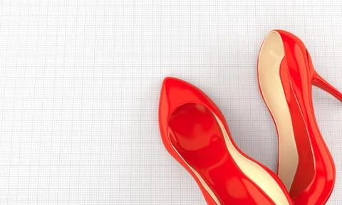 Red heels Stock Illustration