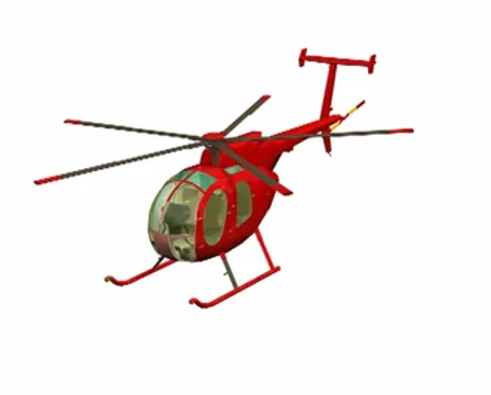 Red helicopter Stock Footage 8523439