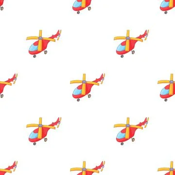 Red helicopter pattern seamless vector 스톡 일러스트