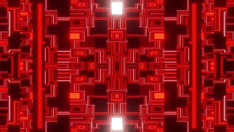 Red hell abstract lines background VJ loop Stock Footage 213145304