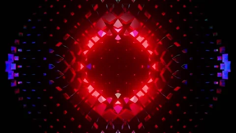 Red hell equalizer for party VJ loop background Stock Footage 245543730