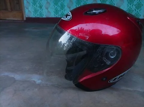 Red helmet Stock Photos