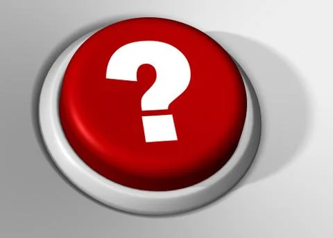 Red help button Stock Illustration