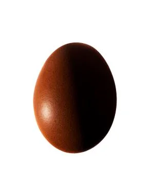 Red hen egg Foto stock