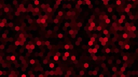 Red Hexagon Background Видео 123477737