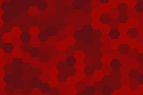 Red hexagon pattern background with geometric shapes Stock Photos