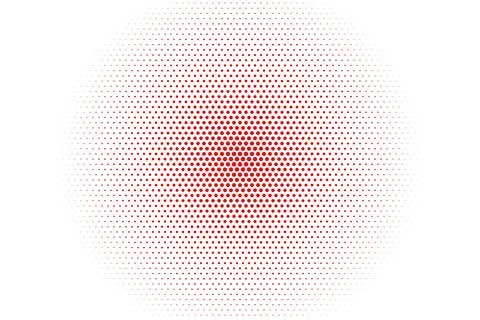 Red Hexagonal Dot Pattern Seamless Background Stock Illustration