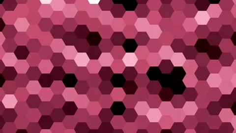 Red Hexagons Video stock 290952963