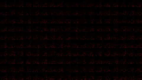 Red hi-tech circular dots half tone futuristic geometrical background Stock Footage 307517066