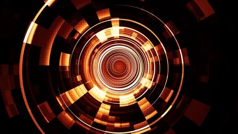 Red Hi-Tech Space Technology Streaks Stock Footage 78594453