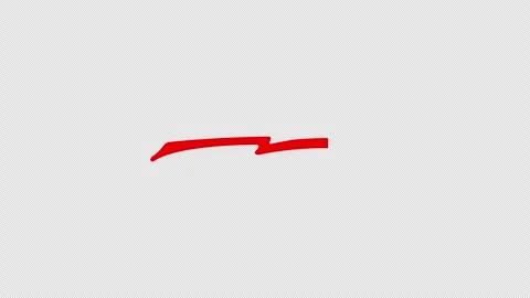 Red highlight line animation video Stock Footage 330454424