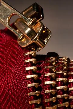 Red hinge macro view Stock Photos