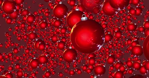 Red Holiday Lights Background Stock Footage 140178223