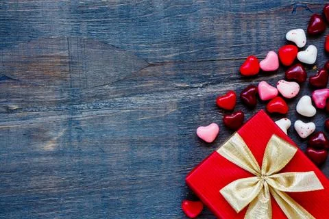 Red Holidays gift Stock Photos
