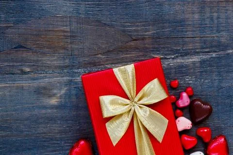 Red Holidays gift Stock Photos