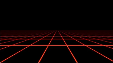 Red Holographic Tron Grid Floor Motion G... | Stock Video | Pond5