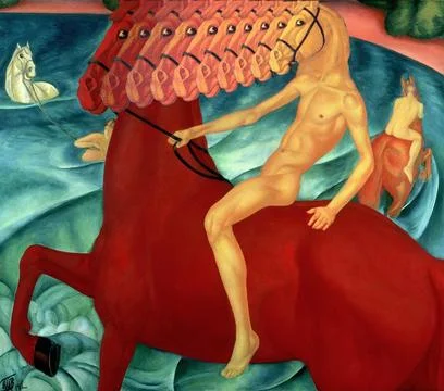 Red horses イラスト素材