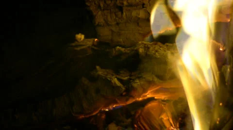 Red-hot campfire Stock-Footage 4663216