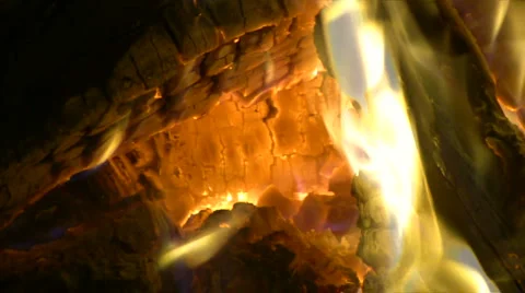 Red-hot campfire Stock-Footage 4663661