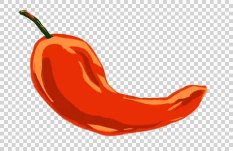Red hot chilli burning fire background hand painting illustration cartoon Stock Illustration