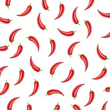 Red Hot Chilli Pepper Background Illustrazione stock