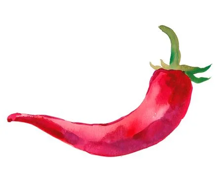 Red hot chilli pepper Stock Illustration