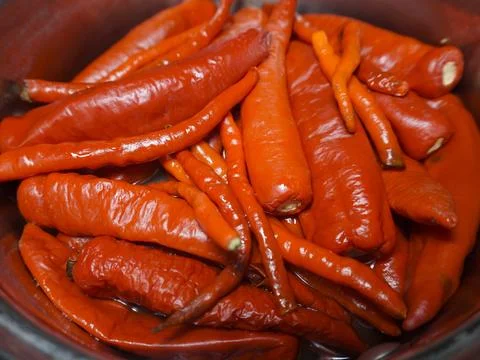 Red hot chilli peppers Stock Photos