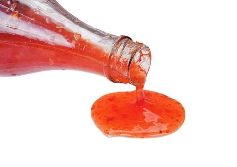 Red hot chilli sauce Stock Photos