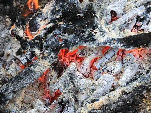 Red-hot coal Stock Photos