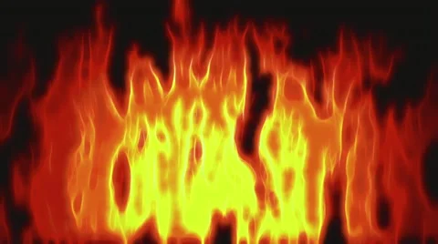 Red hot flames or fire Stock Footage 67831102